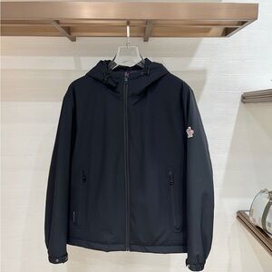 Moncler Black Hooded Windbreaker